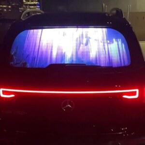 프라노스 홀로글라스 자동차 창문 디스플레이 시스템 뒷유리 미디어 플레이어