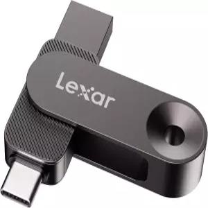 Lexar 128GB 솔리드 스테이트 듀얼 드라이브 D500 USB 3.2 1세대 타입C/USB 장치용 최대 400MB/s 읽기