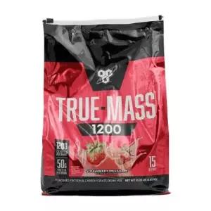 (매장정품)BSN 비에스엔 트루매스 1200 파우더 프로틴 탄수화물 드링크 믹스 스트로베리 단백질 보충제 4.6