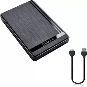 2.5인치 하드 드라이브 인클로저 USB 3.0에서 SATA III 어댑터로 SSD 및 HDD 9.5mm 외장 Seagate Tba 삼성
