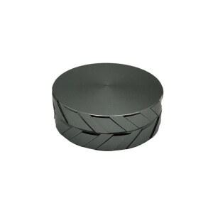 호환 63MM 알루미늄 합금 CNC 담배 분쇄기 허브 크래커 2층 타이어 프린트 몰딩 너들드 스모크 그라인더