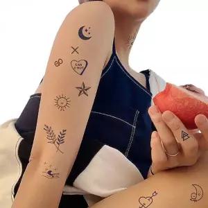 [하프클럽/알티피아]방수 지속 문신 타투 스티커 미니 셀프 페이크 바디아트