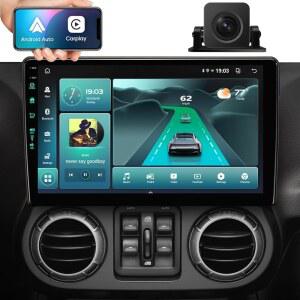 지프 랭글러 라디오용 11번째 4Ram 64Rom 카 시스템 5G WiFi6 1201Mbps JK 컴퍼스용 12인치 스테레오 GPS 내비게이션