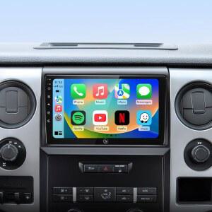 포드 F150 2009 2010 2011 2 64G 터치스크린 무선 카플레이 안드로이드 오토 5Gwifi GPS 내비게이션 블루투스 FM RDS