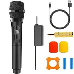 마이크 입력 전용 무선 UHF 충전식 휴대용 다목적 작업 시 10시간 기계 증폭기 스피커 노래방 교회 연설