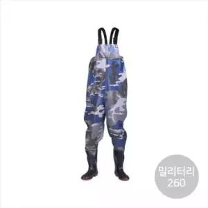 낚시용장화 낚시 농업 갯벌 해루질 가슴장화 밀리터리 260mm