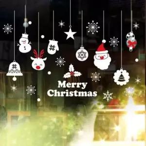 산타스티커 귀요미 X-mas 모빌 유리장식스티커 인테리어시트지