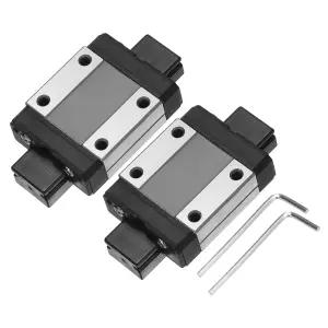 12mm 선형 모션 슬라이드 레일 가이드 3D 프린터 CNC 기계용 미니 및 렌치가 포함된 uxcell 2Pcs MGN12C