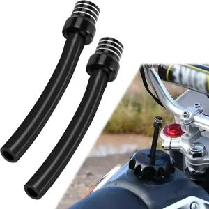 HABNVUON 2PCS 브리더 호스 탱크 캡 캔 통풍구 알루미늄 밸브가 있는 CNC 원웨이 튜브 ATV CRF YZF KLX