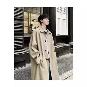 남자 트렌치 코트 초가을 지식인 하프 트렌드 봄가을 케이프 BE3
