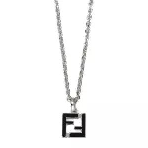 [펜디][명품] 펜디 26SS FF 실버블랙 공용 목걸이 7AK013 B09 F0VD1