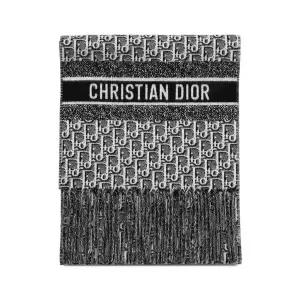 [DIOR][명품] 크리스찬 디올 디올 오블리트 블랙화이트 여성 머플러