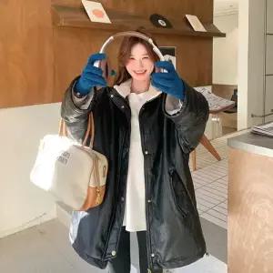 하프 여성 모피 코트 램스울 KS1
