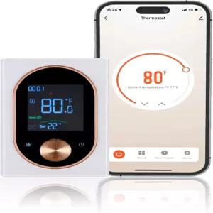 전기 베이스보드 히터용 MOES 프로그래머블 스마트 온도 조절기 120V/240V 난방과 호환되는 2.4G WiFi