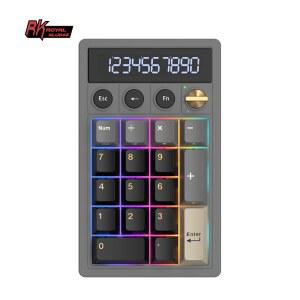 텐키패드 넘버패드 RK ROYAL KLUDGE M20 무선 숫자 블루투스 키패드 PBT RGB 키보드 핫스왑 계산기 17키 키캡 가스켓 노브