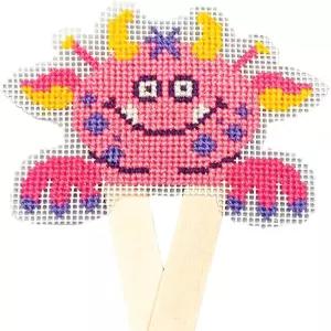 보티 스레드 리틀 스티치 카운트 크로스 키트 - 미니 몬스터 페기 14 x 11cm