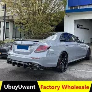 벤츠 호환 W213 스포일러 -21 E클래스 E200 E300 E320 E63 스포일러 ABS 자동차 리어 윙
