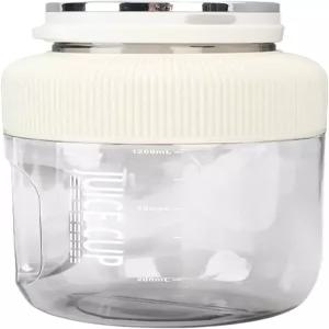 ZJChao 블렌더 컵 1.2L - 헬스장 여행 및 캠핑 야외용 전기 스무디 메이커가 장착된 USB 충전식 무선