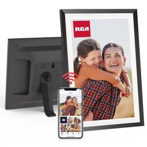 RCA 10.1 u201D WiFi 언제든지 블랙 /자동 액자 터치스크린 사진 전자 회전 앱의 사진/비디오를 설정 Uhale 수 디지털 IPS 공유할 공간 /벽 32GB 장착 간편한 HD 저장