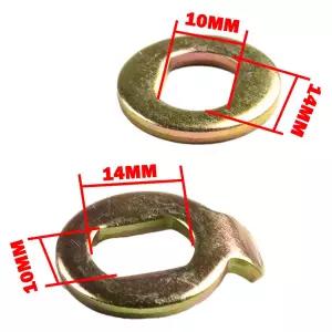 전기 자전거용 M14 잠금 너트 잠금 와셔 스페이서 너트 커버 교체용 이바이크 허브 전동 액슬 500W 5000W