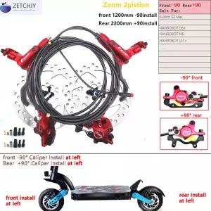 NANROBOT 전기 스쿠터 F -90 R  90 Ebike E 자전거 용 Kukirin G2 Max 전기 스쿠터 용 2Pistion 유압 오일