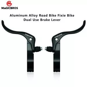 MAGICBROS 알루미늄 합금 단일 속도 자전거 22.2mm 31.8mm 브레이크 레버 Fixie 자전거 고정 기어 도로 이