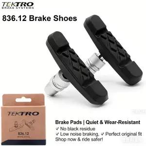 TEKTRO 836.12 자전거 브레이크 패드 로드 바이크 림 브레이크 슈즈 내마모성 패드 진흙 방지 V-브레이크
