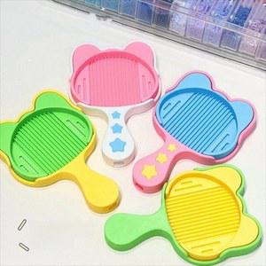 호환 2 6MM 퓨즈 비즈 정렬 트레이 플라스틱 효율적인 콜라주 비즈 삽 휴대용 고양이 모양 비즈 따기 트레이 미니어처 아트워크