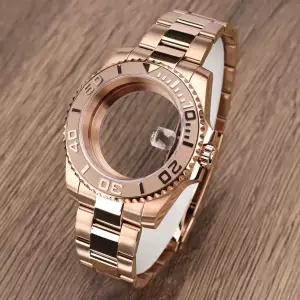 호환 40mm NH35 케이스 120클릭 사파이어 글래스 NH34 NH35 NH36 미요타 8215 ETA 2824 호환 요트 서브 GMT