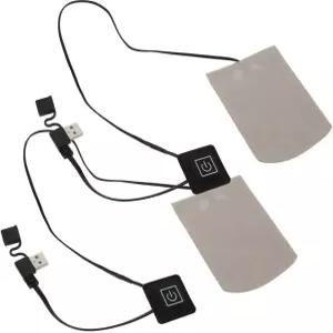 1쌍의 USB 전기 가열 양말 패드 - 야외 스포츠 낚시 및 캠핑을 위한 조절 가능한 3단계 온도 풋 워머
