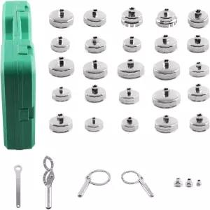 맥스페딩로드 31 PCS 오일 필터 렌치 세트 소켓 키트 1/2인치 드라이브 캡 제거 도구 27mm 조절 포함