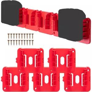 밀워키 1-10 개 Pack Battery Holder Mount For Milwaukee 18V Dock Fit 48-11-1815 48-11-1828 48-11-1850
