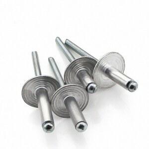 호환 10/20/30/50PCS 길이 8mm 10mm 13mm 16mm 20mm 25mm 팝 리벳 돔 블라인드 M5 알루미늄 초대형 플랜지