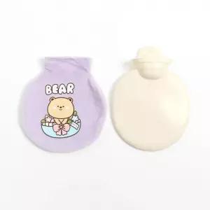 애니멀 원형 보온 물주머니(곰) 고무 워터핫팩