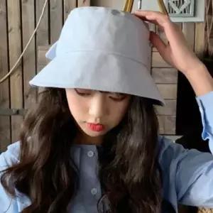 러블리 데일리 3컬러 템 리본 챙모자 버킷햇 벙거지모자 여름 모두팜 여성 썬캡 원픽_25169492