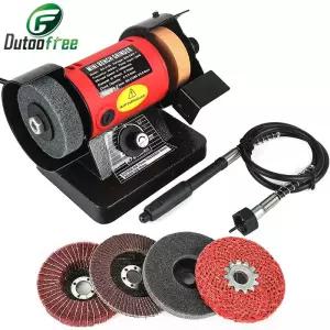 드릴날연마기 비트 목재 금속 전기 공구용 그라인더 테이블 톱 연마 절단 머신 150W 벤치 220V 1세트