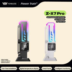 그래픽카드써멀패드 파워 트레인 ZX7 게이밍 카드 브라켓 받침대 설치가 표시 온도 자석식 용이함 지지력 하중