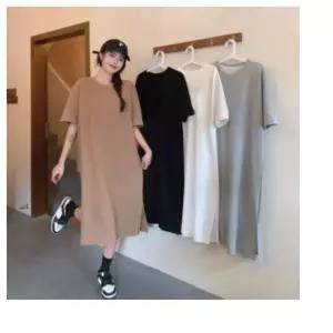 루즈핏 반팔 임산부 여름  롱 원피스 박시핏 체형커버 빅사이즈