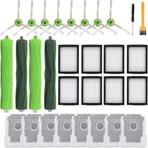 iRobot Roomba E I J 시리즈 e5 e6 e7 i8 i7 i6 i4 i3 i1 i2 j7 로봇 청소기 2세트 롤러 브러시 8 필터