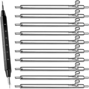 TICFROG 14mm 퀵 릴리스 시계 스프링 바 직경 10pcs 스테인리스 스틸 밴드 핀 손목시계 스트랩용 제거 도구