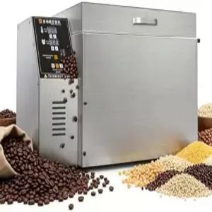 1800W/2500W 커피 로스터 견과류용 스테인리스 스틸 전기 로스팅 기계 타이머 제어 가열 고른 열 분배