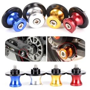 2Pcs 바이크 오토바이 스탠드 나사 CNC 6810mm 7 색 Swingarm 스풀 슬라이더   호환 스즈키 가와사키