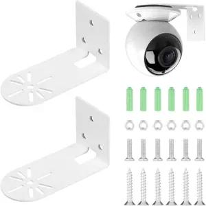 구글 네스트용 2pcs 금속 벽걸이 홀더 배터리 - 2세대 Eufy Security IndoorE220 팬 2 v3 실내 드릴링