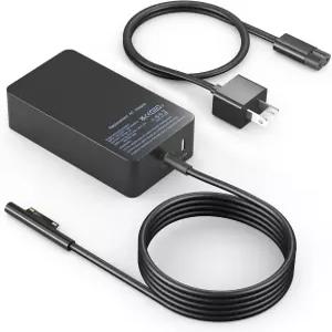 Microsoft Surface Pro용 65W Laptop Charger 11/10/9/8/7/7/7+/6/5/4/3/X 7/6/6/5/4/3/2 Go 4/3/2 Book