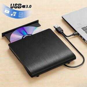CD롬 플레이어 휴대용 외장 CD DVD RW 드라이브 노트북 맥용 10 11 윈도우 리눅스 리더 PC USB OS 버너