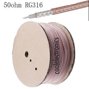 호환 1pc RG316 RF 동축 동축 케이블 RG-316 50 Ohm 저손실 피그테일 점퍼 커넥터 케이블 50cm 1/5/10/15/20/30/50/100m