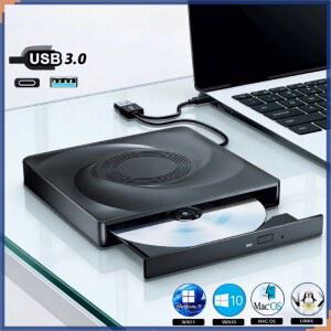 CD롬 플레이어 외장 USB CD DVD RW 드라이브 노트북 10 윈도우 11 휴대용 호환 데스크탑 VCDCDDVD PC