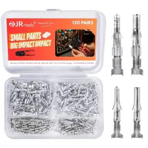 JRready 093 062 핀 커넥터 키트 와이어 남성 연락처 1190 1580 시리즈 14-20AWG 크림프 단자 3.68mm 피치