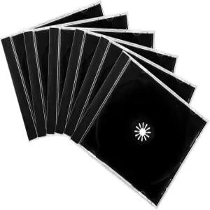Gdnecad 6 PCS 표준 싱글 클리어 CD 주얼 케이스 조립식 트레이가 있는 10mm 차량용 슬림 디스크 DVD