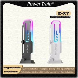 그래픽카드써멀패드 파워 트레인 ZX7 게이밍 카드 브라켓 온도 설치가 금속 프레임 자석식 PC 표시
